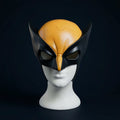 Moulded half mask on a display bust