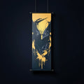 Hanging wall scroll, 16 by 48 inches